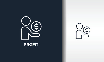 Profit Vector, Icon Or Logo Sign Isolated Symbol Illustration