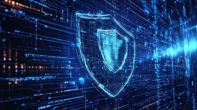 AI-based cyber shield securing online information integrity.