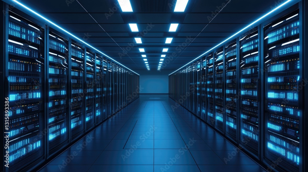 Poster ai-driven cooling systems for optimized data center efficiency.