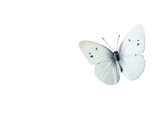 The Cabbage White Butterfly: A Common Garden Insect with Distinctive White Wings and Black Spots, Feeding on Mustard Family Plants Throughout Its Life Cycle.