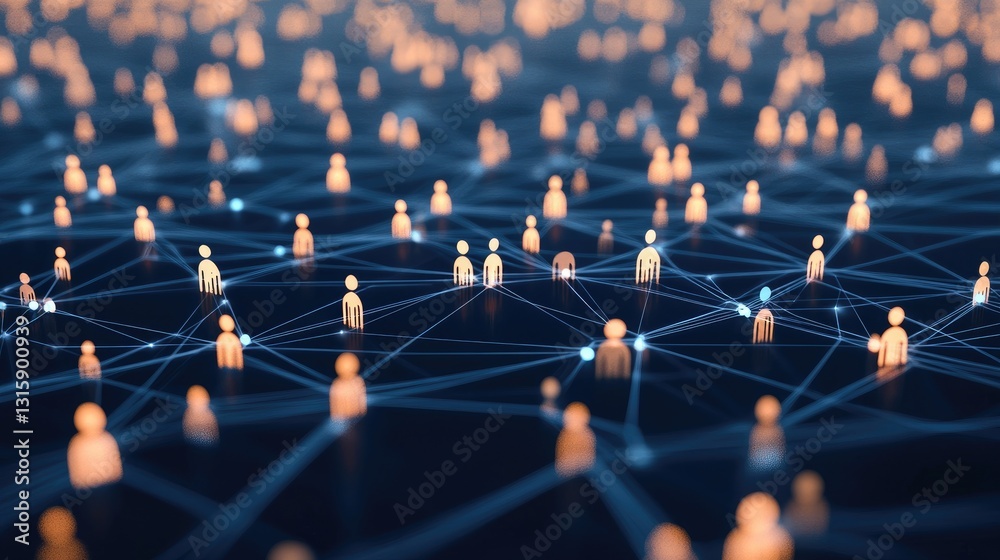 Poster ai-powered detection network identifying disinformation in real-time.