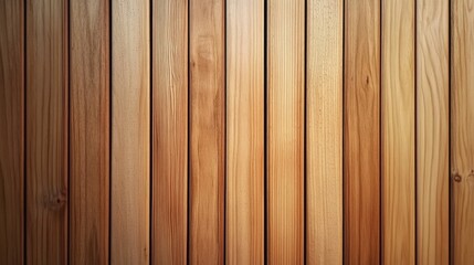 Obraz premium Vertical wooden planks with varying shades of warm brown colors