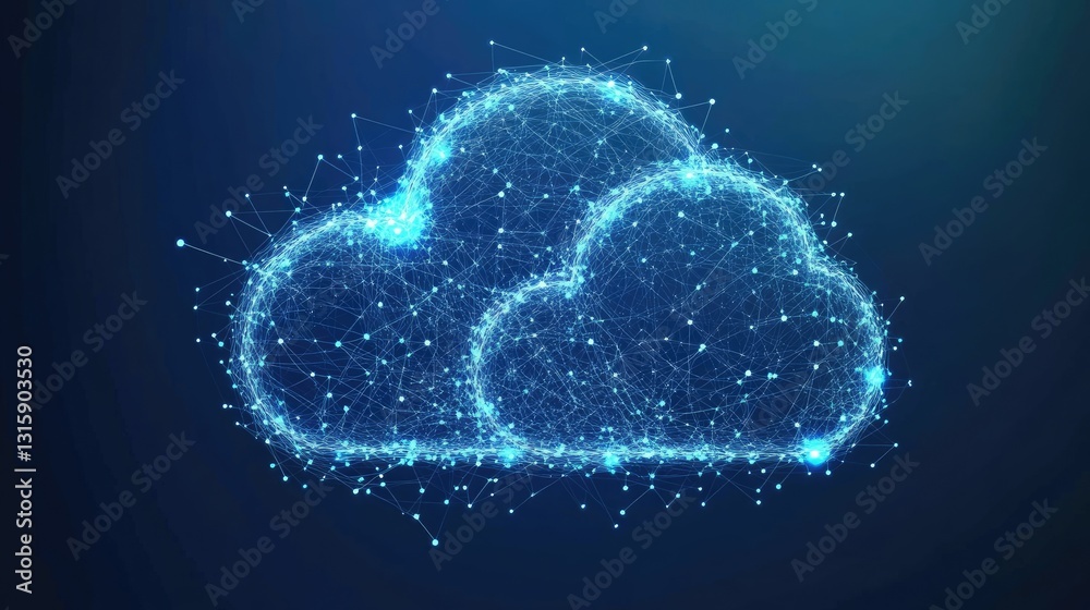 Poster artificial intelligence independently optimizing cloud-based digital networks.
