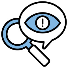 Attention To Detail Blue Black Icon