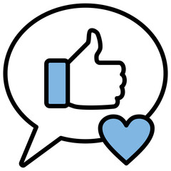 Persuasion Blue Black Icon