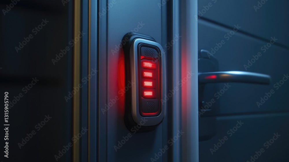 Poster digital security lock preventing unauthorized alteration of data.