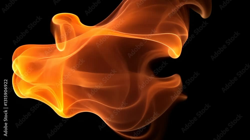 Poster flames dancing in the dark, creating mesmerizing patterns of light and shadow in a mystical setting