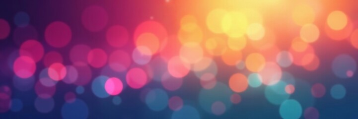 Obraz premium Soft focus rainbow gradient lights backdrop design, festival, party