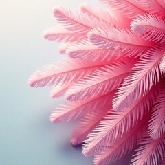 Fototapeta premium Soft pink plumes blending in harmonious arrangement, beautiful, peaceful