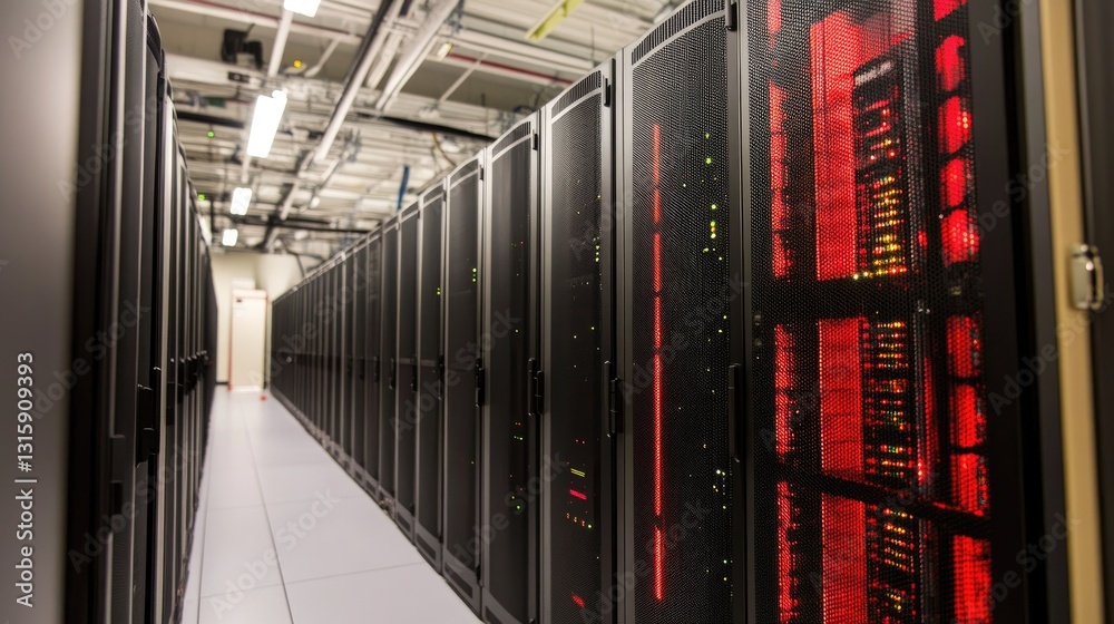 Poster hybrid computing network ensuring real-time data processing.