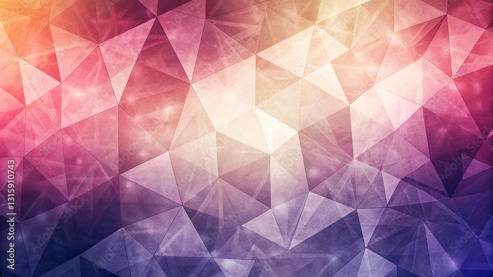 Aufkleber Geometric abstract background with overlapping triangles and polygons in different shades, a sense of depth and dimension. Modern and minimal background with copy space. Polygon pattern design. 