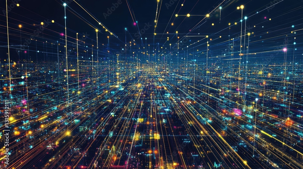 Poster smart computing grid distributing energy efficiently.