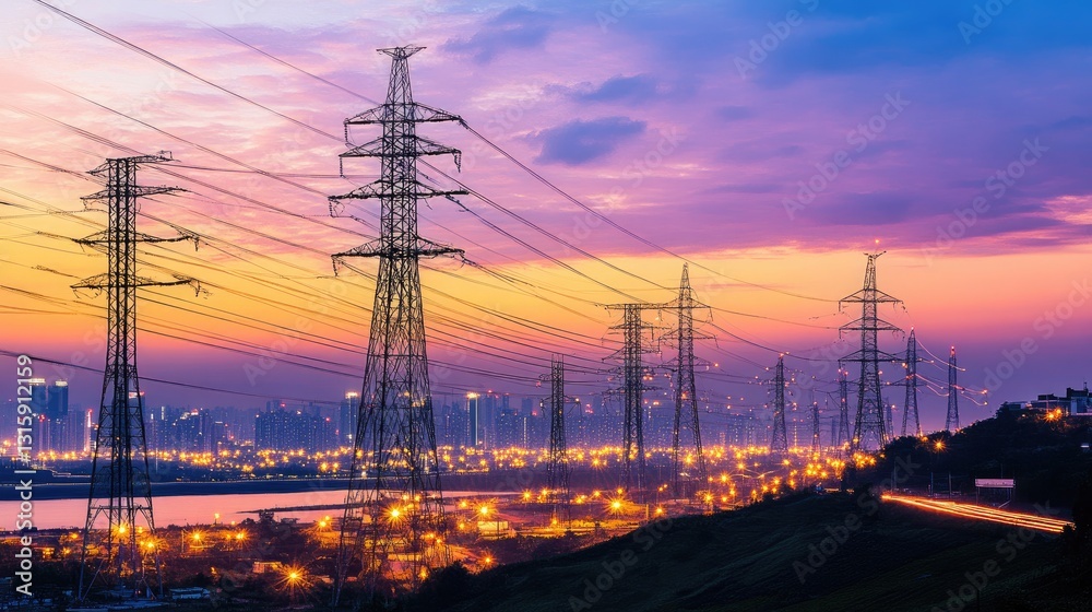 Poster smart computing grid distributing energy efficiently.