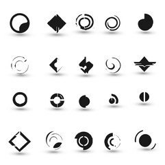 Set logo collection Logo can be used for icon brand identity finance