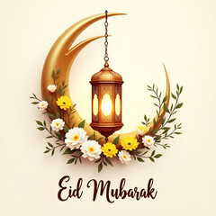 Abstract Eid Mubarak Islamic design background
