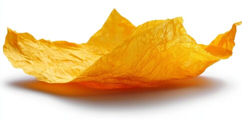 Naklejka premium A textured yellow torn paper background with a vibrant hue, suitable for diverse creative and artistic projects