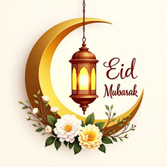 Abstract Eid Mubarak Islamic design background
