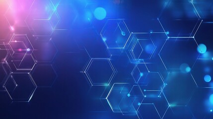 Fototapeta premium Abstract Geometric Medical Background Design with Blue and Pink Hues