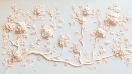 Aged fresco canvas adorned with classical motifs, featuring softly faded hues that evoke a sense of history and timeless elegance in art.