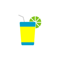 Lemon juice colored icon
