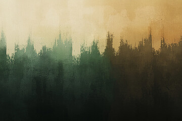 Fototapeta premium A calming gradient from forest green to soft earthy