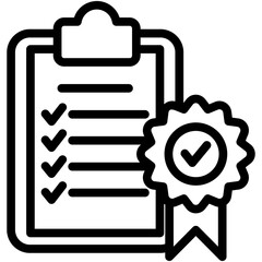 Quality Control Outline Icon