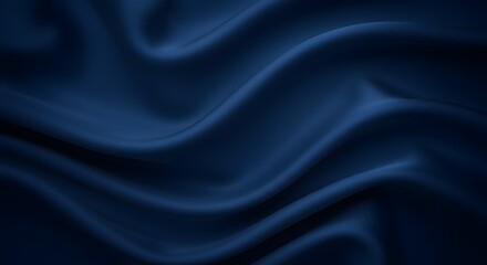 Abstract Dark Waves on Elegant Satin Fabric Texture Background