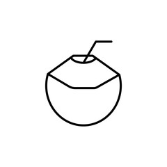 Coconut line icon