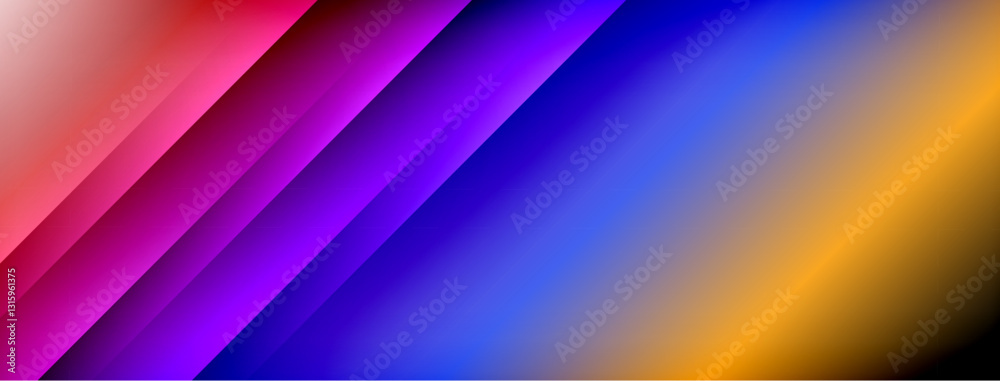 Poster colorful gradient with lines made of shadow and light. creative background