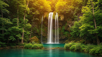 waterfall in the park