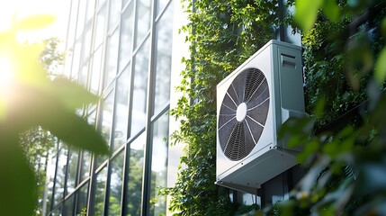 Heat pump in modern environment wallpapers