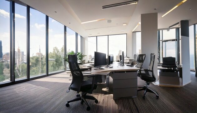 無人　オフィス　ビジネスイメージ