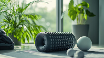 Pair of high-quality exercise equipment perfectly arranged for fitness enthusiasts focused on strength and mobility training