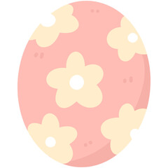 Easter Egg flower pattern Illustration