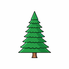 green christmas tree