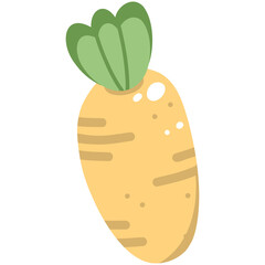 Cute carrot vegetable simple 