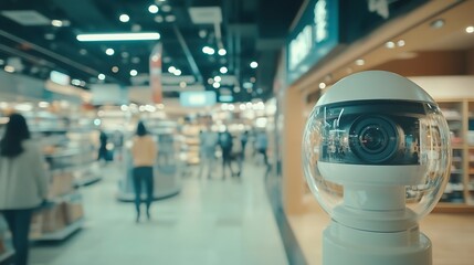 Reflection inside security camera lens images