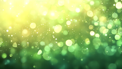 Fototapeta premium Enchanted Forest with Fireflies and Magical Lights