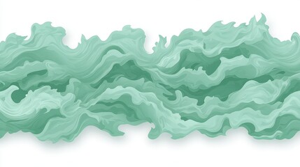 Obraz premium Abstract Green Wave Pattern Modern Background Wallpaper Texture