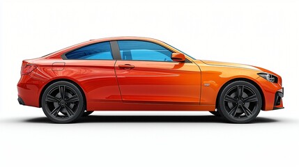 Naklejka premium High Resolution Image of a Sporty Car in Vibrant Color for Rental Business Promotion