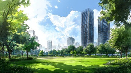 Obraz premium The project focuses on environmental health within urban environments