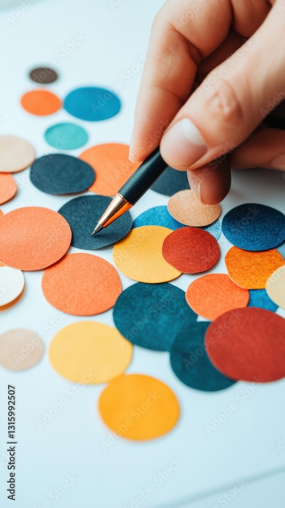 Poster Data Visualization Revolution Gen Z Professionals Crafting Dynamic Analytics with Minimalist Color Theory - Innovative Business Intelligence and Creative Decision Mapping