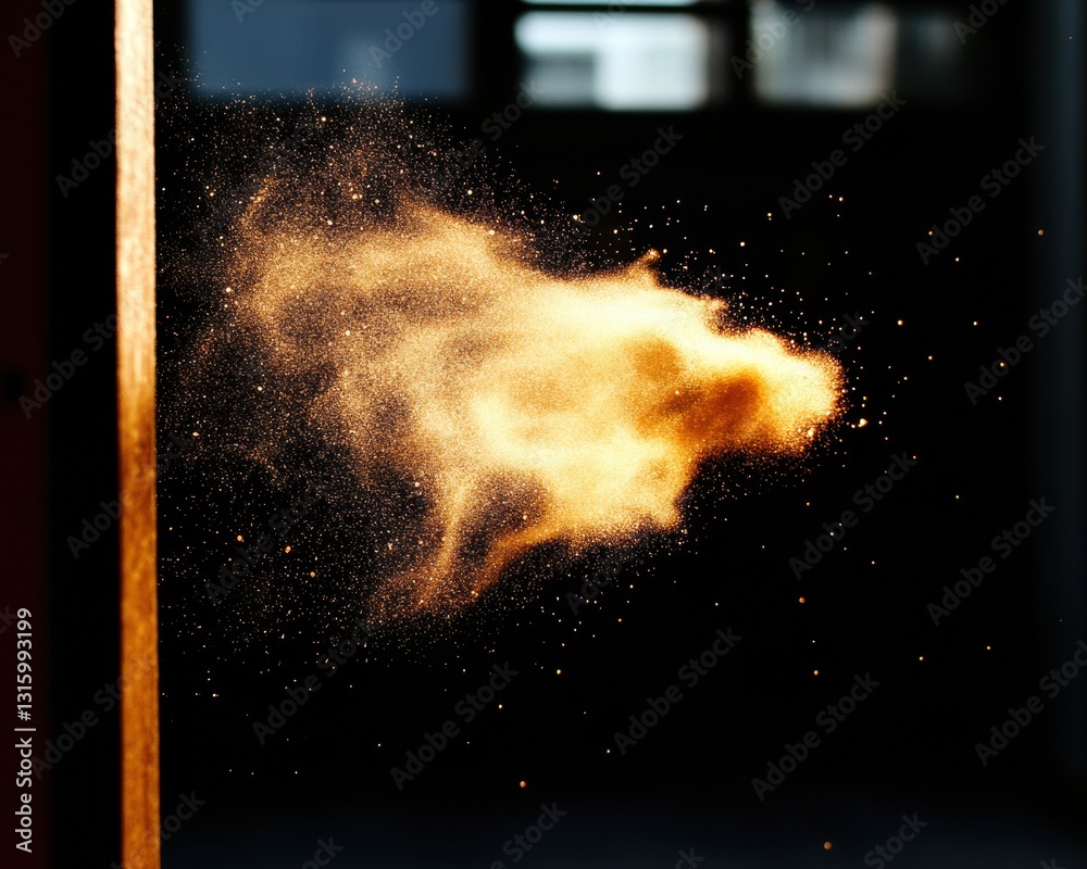 Leinwandbilder dynamic particle explosion high-speed combustion visual for digital art, tech innovation, and abstra