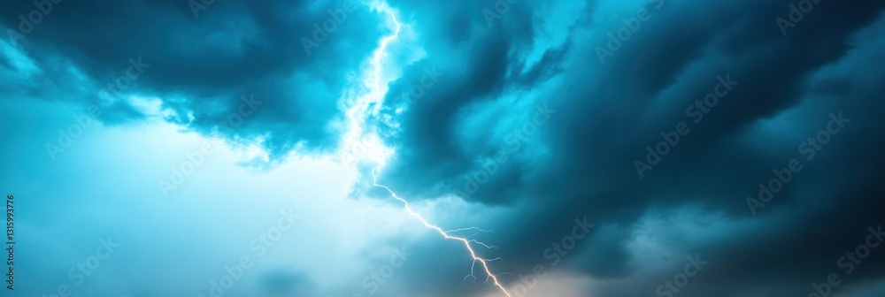 Poster Elemental Force Dynamics High-Resolution Climate Crisis Visualization - Dramatic Atmospheric Power for Environmental Documentary and Scientific Communication
