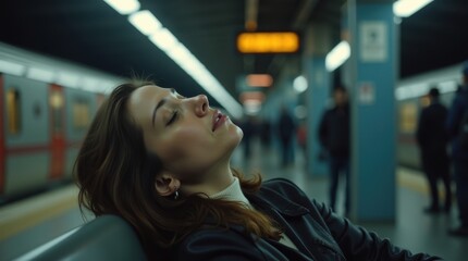National napping day embrace relaxation and rest during your commute at the subway station