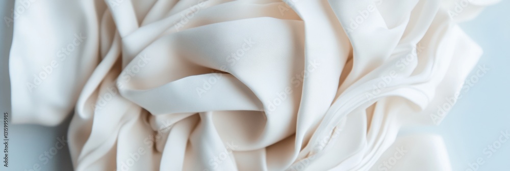 Aufkleber soft minimalist textile art ethereal draped fabric texture exploring organic shapes, light dynamics,