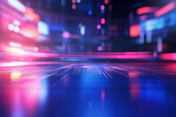 Explore this clean and spacious digital background ideal for news content. Vibrant colors and dynamic lights create a modern atmosphere, perfect for engaging visuals.
