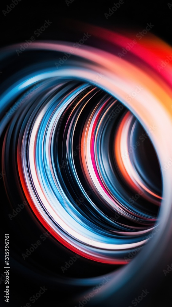 Poster Quantum Vortex Immersive Digital Transformation Visualization - AI-Powered Innovation Breakthrough in Technological Dimensionality and Emerging Visual Narratives