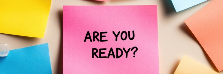 Minimalist Crisis Preparedness Gen Z Motivational Sticky Note Design for Digital Age Emergency Planning and Personal Resilience Strategies