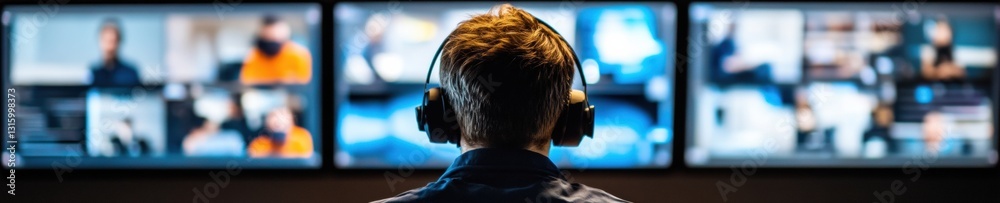 Aufkleber Immersive Cybersecurity Monitoring AI-Powered Network Defense Dashboard with Multi-Screen Threat Intelligence for Next-Gen Digital Protection Strategies